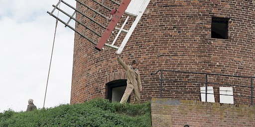Zeddam - Graafse Korenmolen. De molenaar tijdens Festival Kunst & Kunstig (2015)