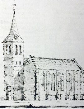Eerste St. Oswalduskerk in Zeddam