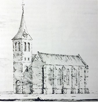 Eerste St. Oswalduskerk in Zeddam