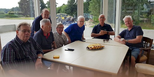 de samenstelling van de werkgroep ’s-Heerenberg/Lengel sinds 2019: vlnr: Ed te Pas, Ton Velthausz, Frank te West, Bennie Schuurman, Erik Römer, Harrie Geven (ovl.2023) en André van Gessel.