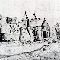 In of bij het linker bastion bij de Oudste Poort zou de eerste munt van Bergh gevestigd zijn geweest.