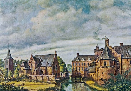 In 1743 schildert Jan de Beijer de NH kerk en het kasteel.