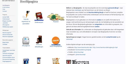 Berghapedia, de wiki van Bergh.