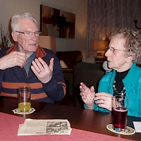 Bertus van Schriek en Mientje Steentjes.