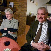 Theo Fielt en zijn vrouw Ellie (die tijdens het interview ook even aanschuift).