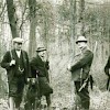 Op jacht in de Byvanck in de jaren dertig. Van links naar rechts: Willem van der Heijden, Henri Vermeulen, Peter Meisters en Mannus Gerrits.