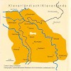 Kaartje van het gebied waar Kleverlands gesproken wordt.