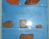 Fragment van Romeinse dakpan, gevonden in het Montferland.