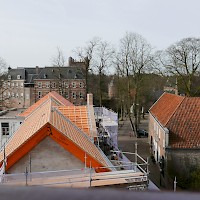 Uitzicht vanaf de zolder