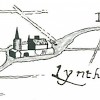 De Lindhorst, gelegen aan riviertje ‘de Wild’ bij Stockum. Kaart van Christiaan ‘s-Grooten (1566)