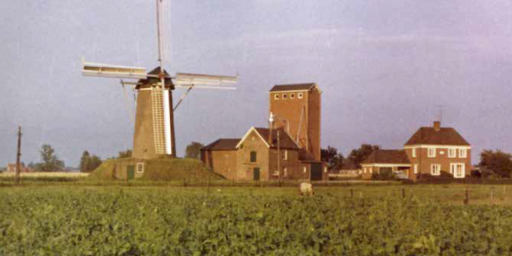 Rembrandtmolen (familie Horsting), rond 1970.