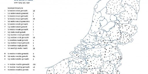 uit: Morfologische Atlas Van De Nederlandse Dialecten, dl.2, Amsterdam 2009